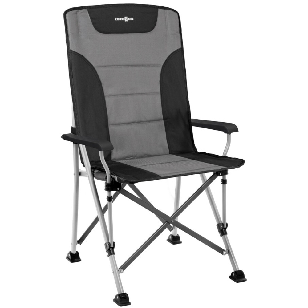 Brunner Faltstuhl Raptor Highback, grau-schwarz