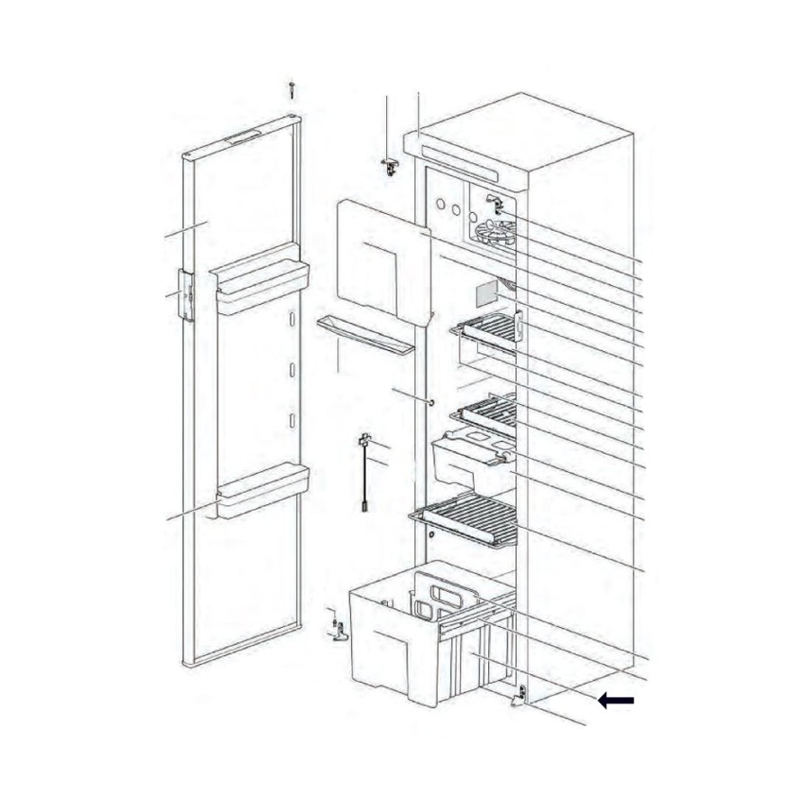 Thetford Gemüsefach zu Kühlschrank N3142/N4142 (Nr. 69145708)