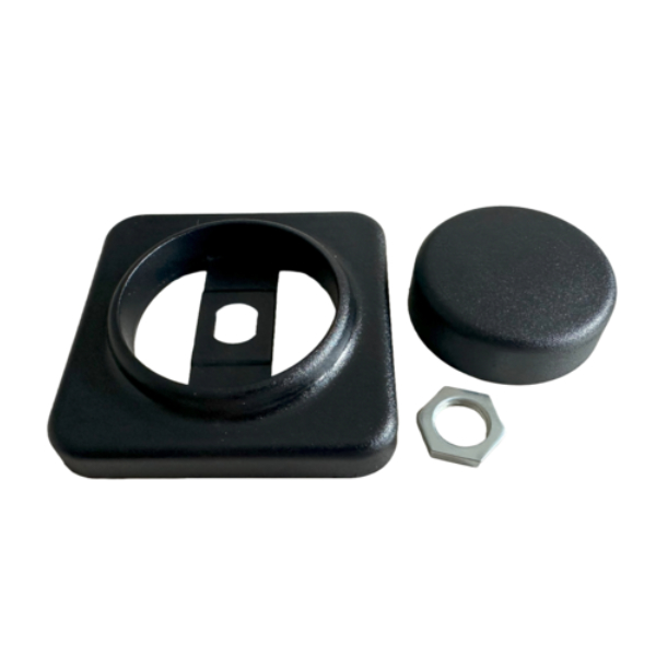inter BÄR Knopf und Rahmen für Dimmer 8152, schwarz