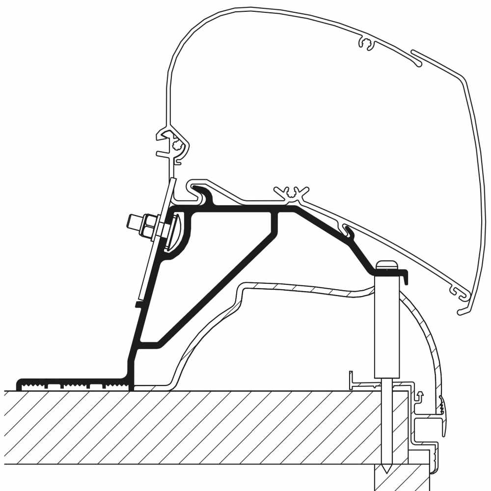 Thule Roof-Adapter für Hobby Wohnwagen ab 2024, Omnistor Serie 6 und 9