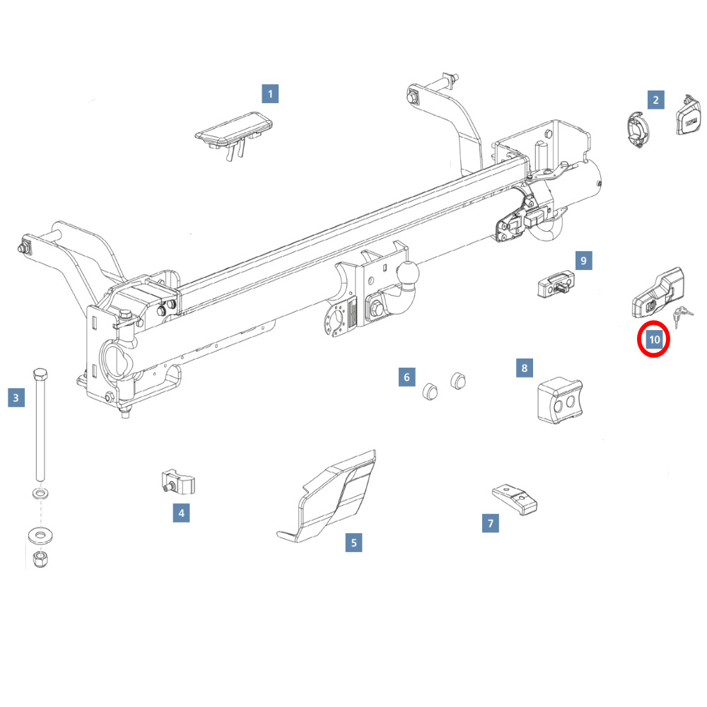Thule VeloSwing Griff vorne