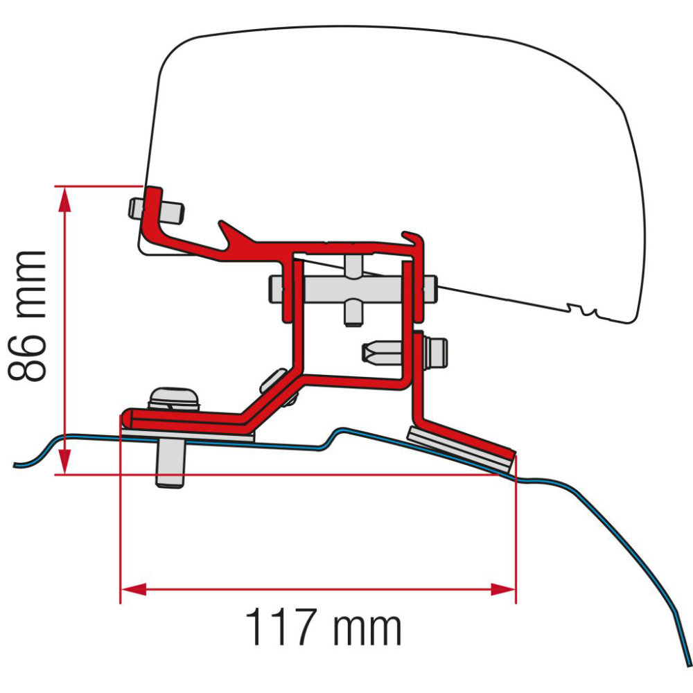 Fiamma Kit F40 Ford Costom L2 ab 2012