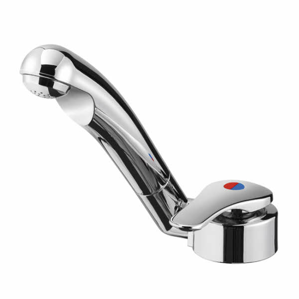Reich Einhebelmischer Keramik Twist chrom, Schläuche