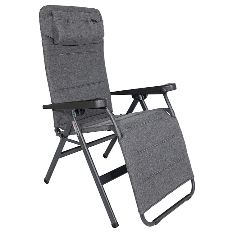 Crespo Liegestuhl Tex-Supreme Alu, grau