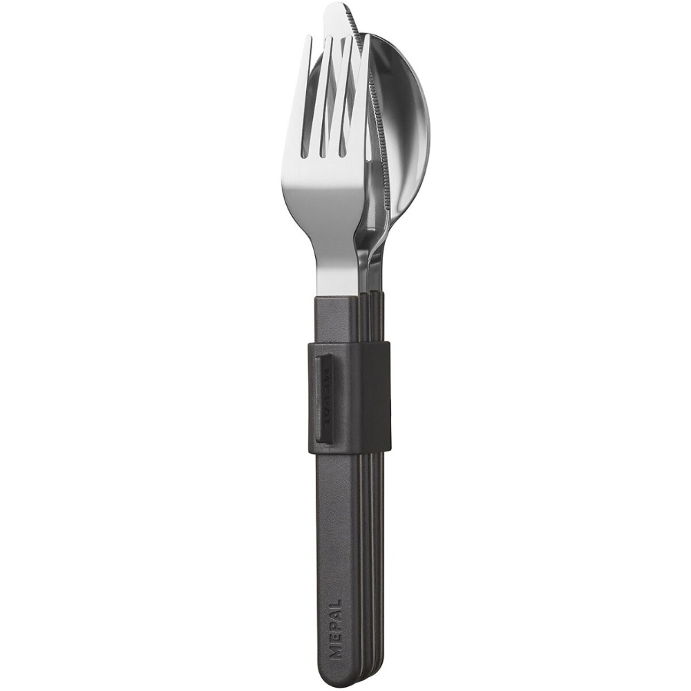 Mepal Besteckset Silueta 3-teilig, nordic black