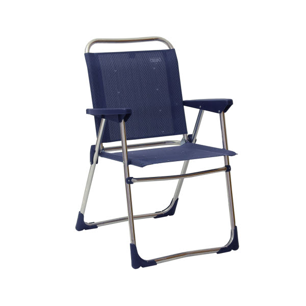 Crespo Alu Klappstuhl niedrig AL/219 dunkelblau