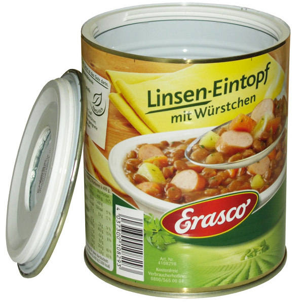 Dosensafe Erasco Linsen-Eintopf