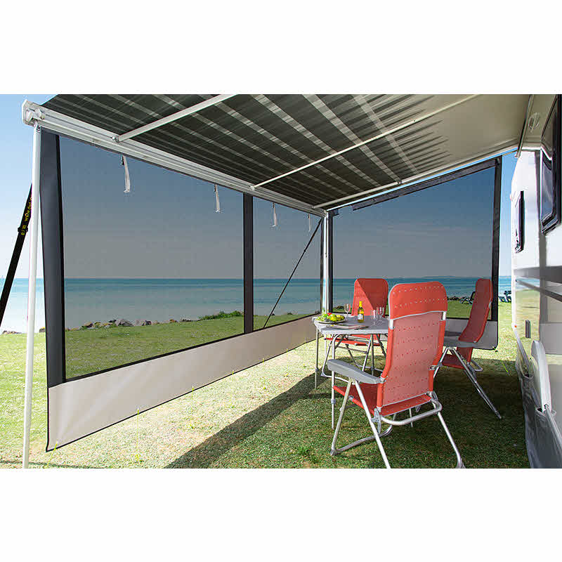 DWT Markisen-Vorderwand Happy Sun schwarz