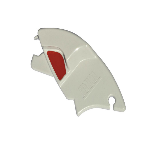 Frontblendenverschluß links für F65S, Polar white (Nr.98655-319)