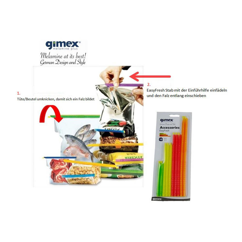 Gimex EasyFresh Beutelverschlüsse-Set 10 tlg.