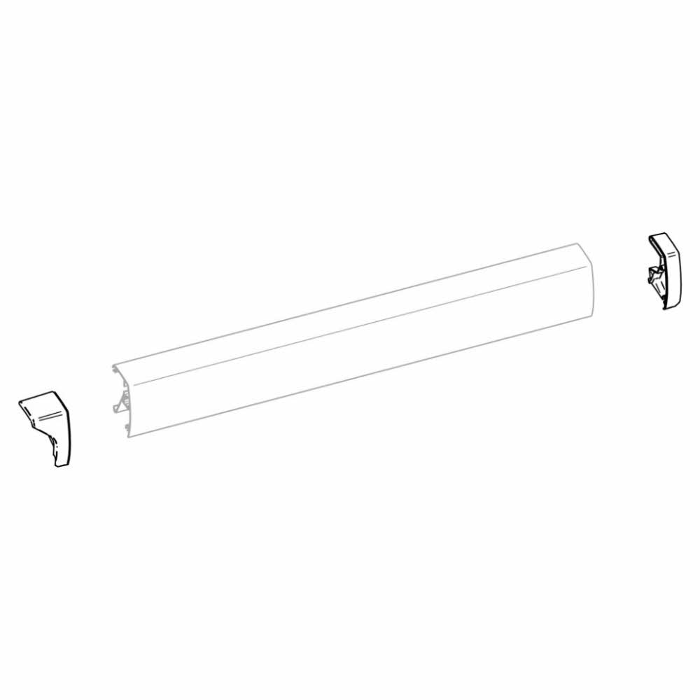 Thule 6200 Frontblendenendkappen eloxiert links und rechts (Nr. 1500602601)