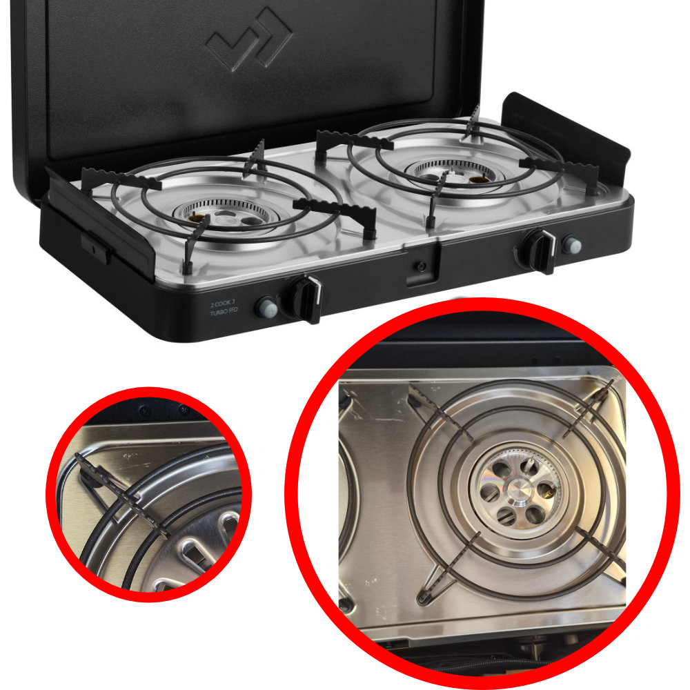 Cadac 2 Cook 3 Turbo FFD Deluxe, 50 mbar   B-Ware