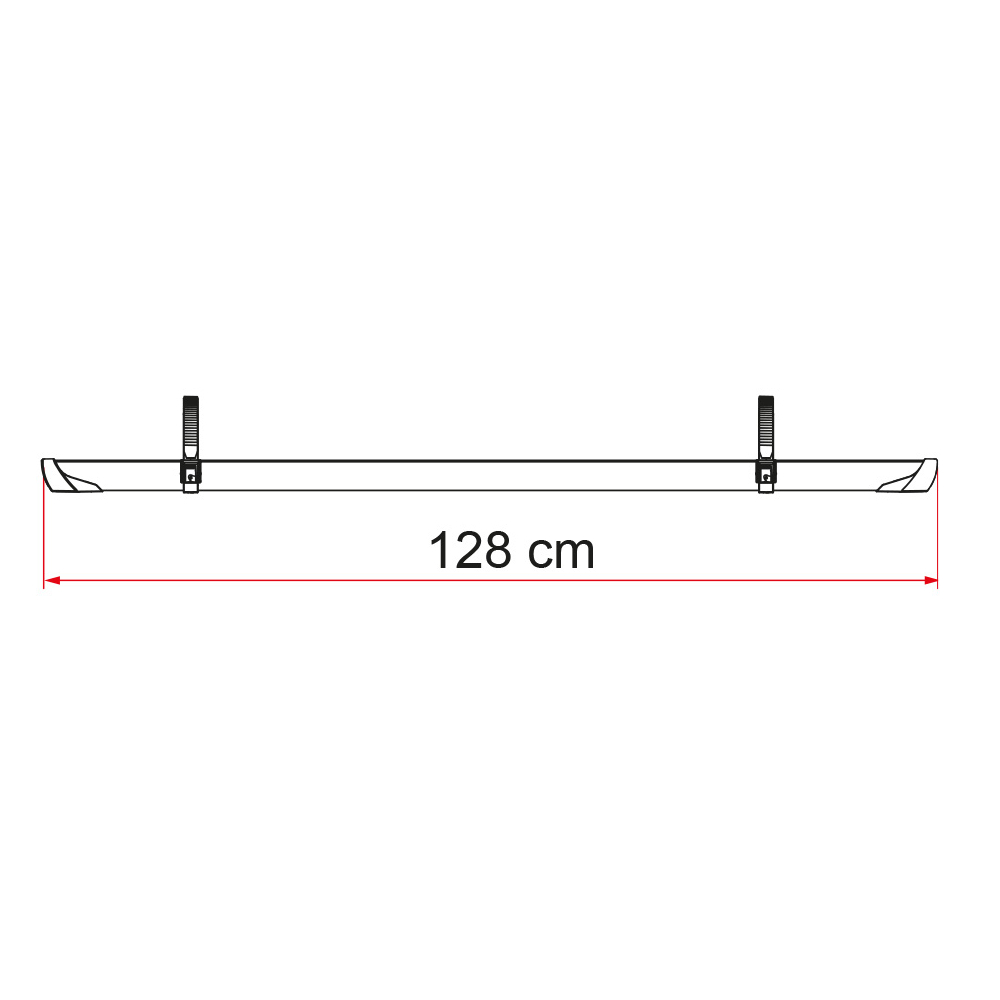 Fiamma Fahrradschiene Rail Plus schwarz