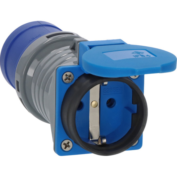 Brennenstuhl CEE Adapter 230V/16A IP44 auf Schutzkontakt Gummilippe