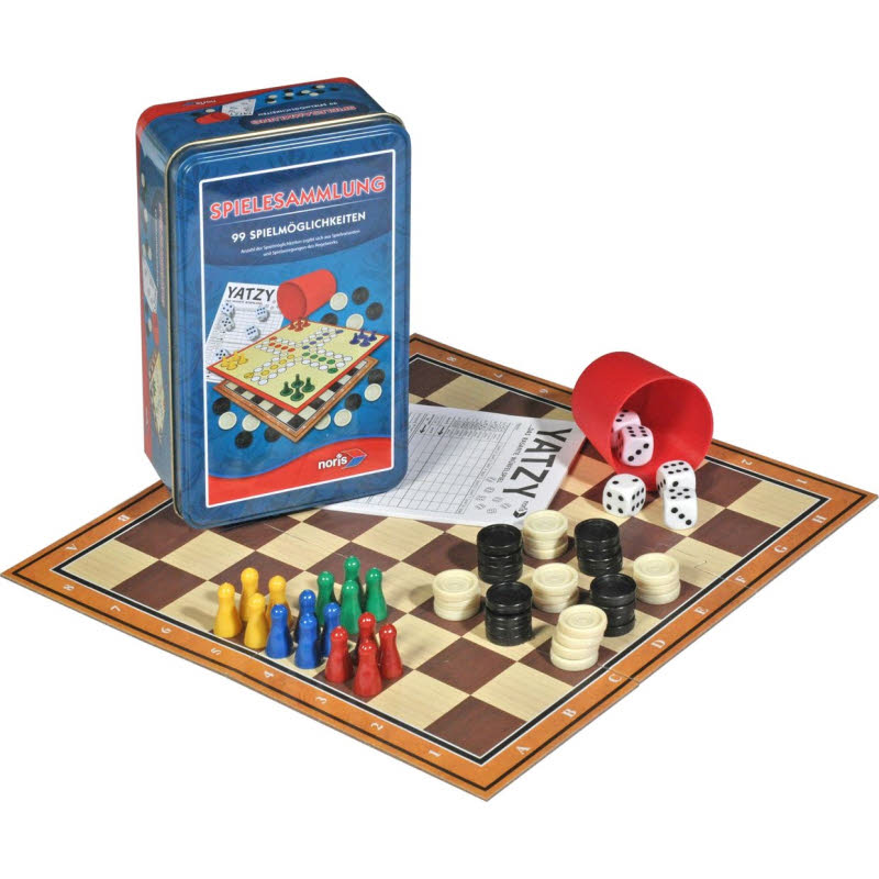 Noris Spielesammlung 99 Spiele in Metallbox