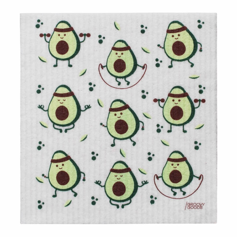 Groovy Goods ökologisches Schwammtuch, Avocado