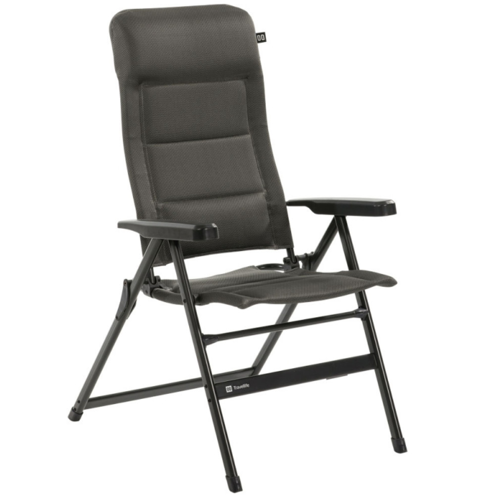 Travellife Klappsessel Barletta Comfort L, dark grey